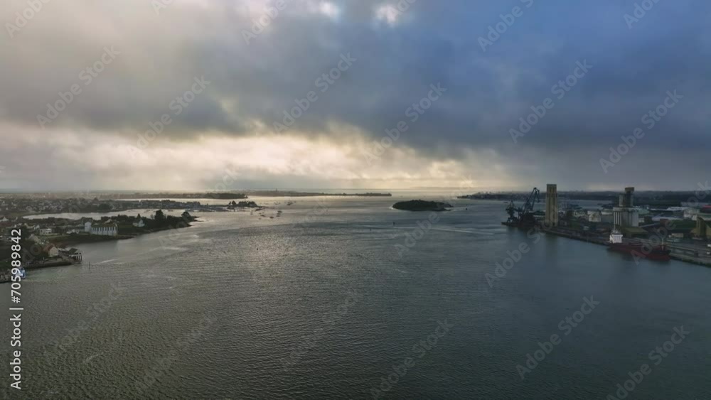 Lorient's maritime commerce under stormy clouds. Lorient's maritime commerce under stormy clouds.