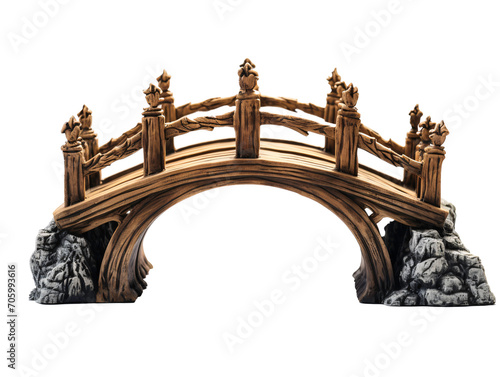 a small bridge with a white background photo