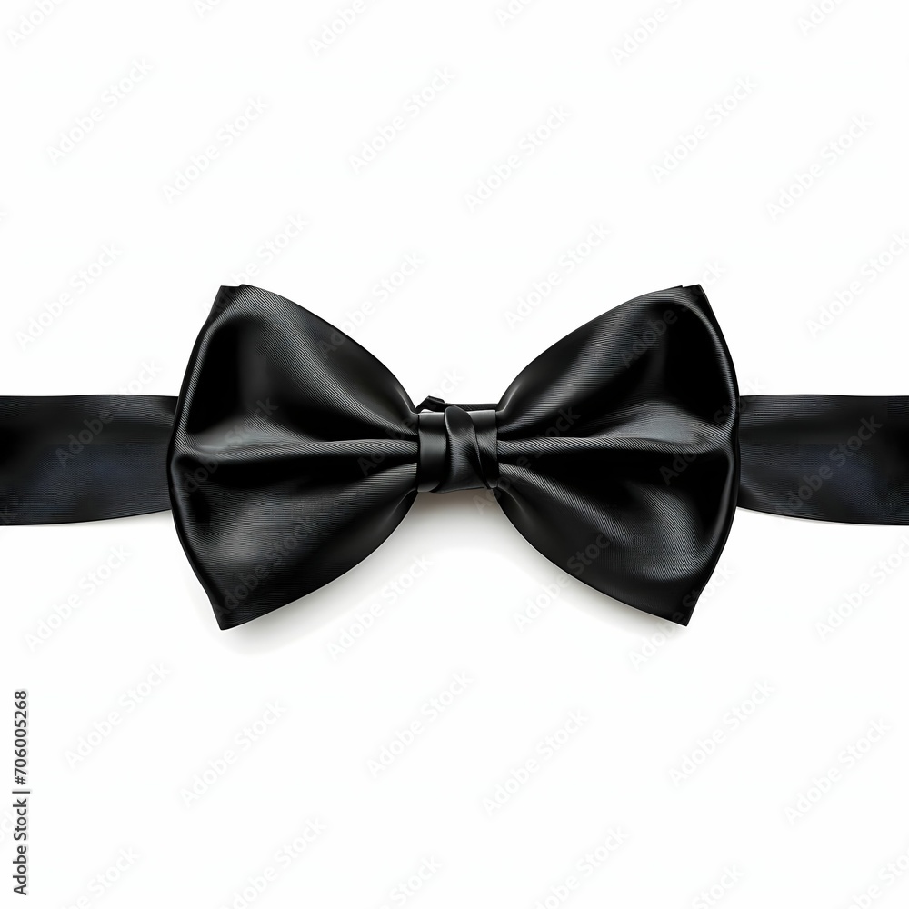 Classic bow tie, a timeless accessory for dapper looks, isolated on a clean white background Classic bow tie, a timeless accessory for dapper looks, isolated on a clean white background