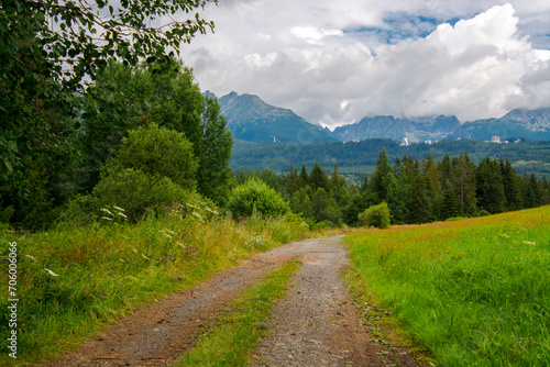 View of Tatra Mountains in Slovakia