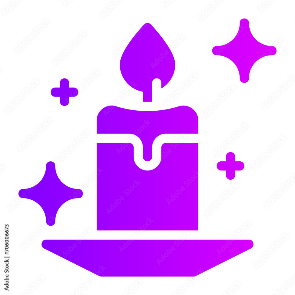 candle gradient icon candle gradient icon
