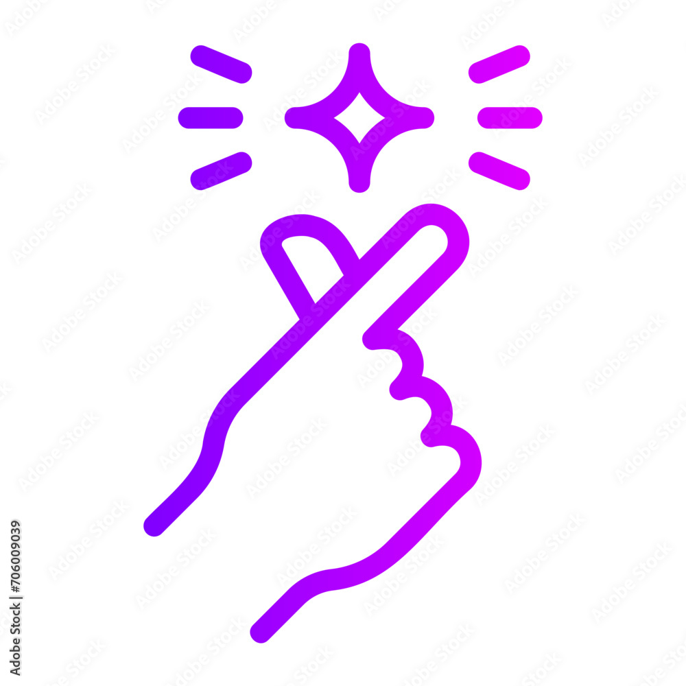 Obraz premium magic gradient icon