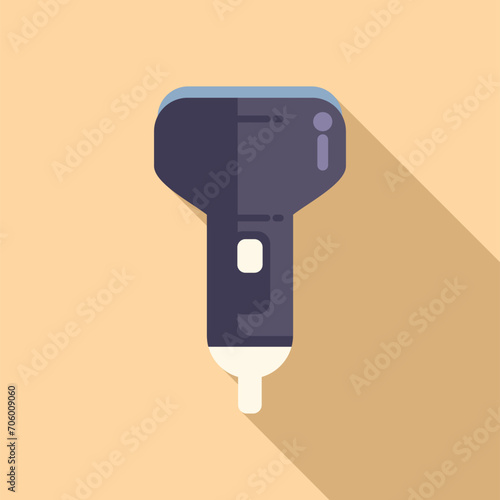 Computer sonograph icon flat vector. Ultra sound medical. Woman pregnant