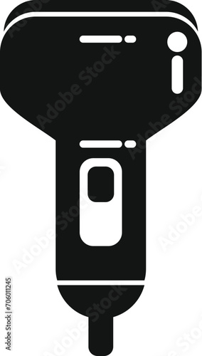 Computer sonograph icon simple vector. Ultra sound medical. Woman pregnant