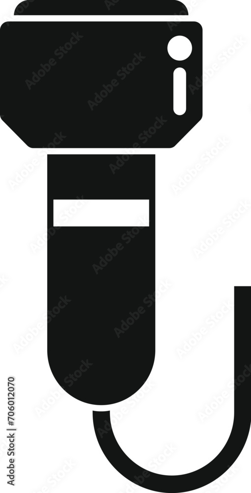 Health ultrasonic device icon simple vector. Sonograph clinic. Doctor care Health ultrasonic device icon simple vector. Sonograph clinic. Doctor care