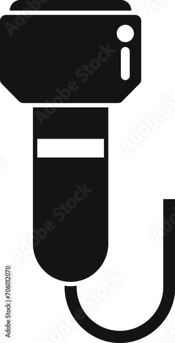 Health ultrasonic device icon simple vector. Sonograph clinic. Doctor care
