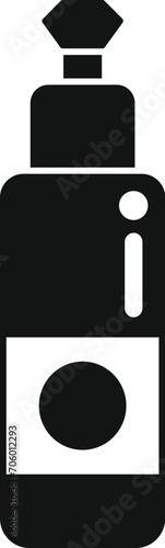 Sonograph cream bottle icon simple vector. Ultra sound. Health exam