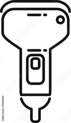 Sonograph device icon outline vector. Medical ultra sound. Test examination
