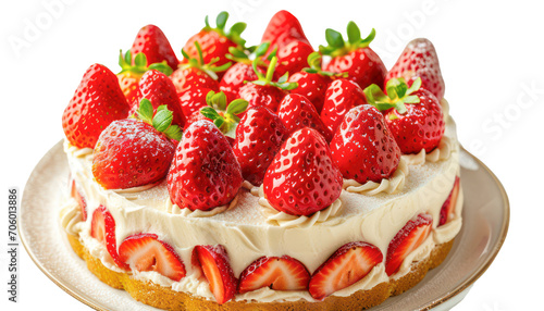 strawberry creme cake, png