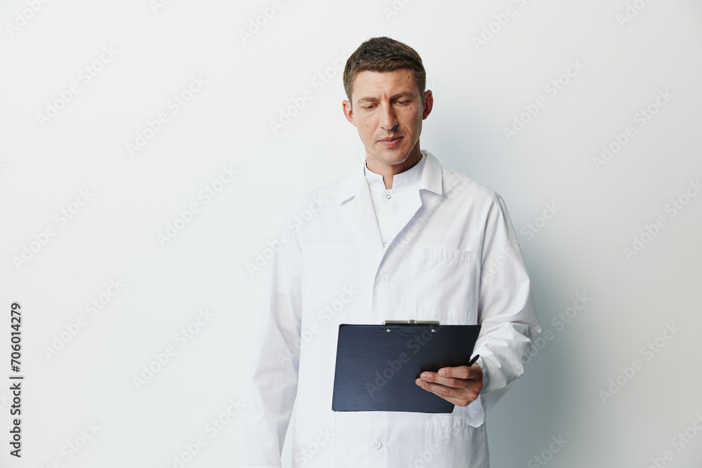 Man health doctor medicine professional adult person man care white background uniform Man health doctor medicine professional adult person man care white background uniform