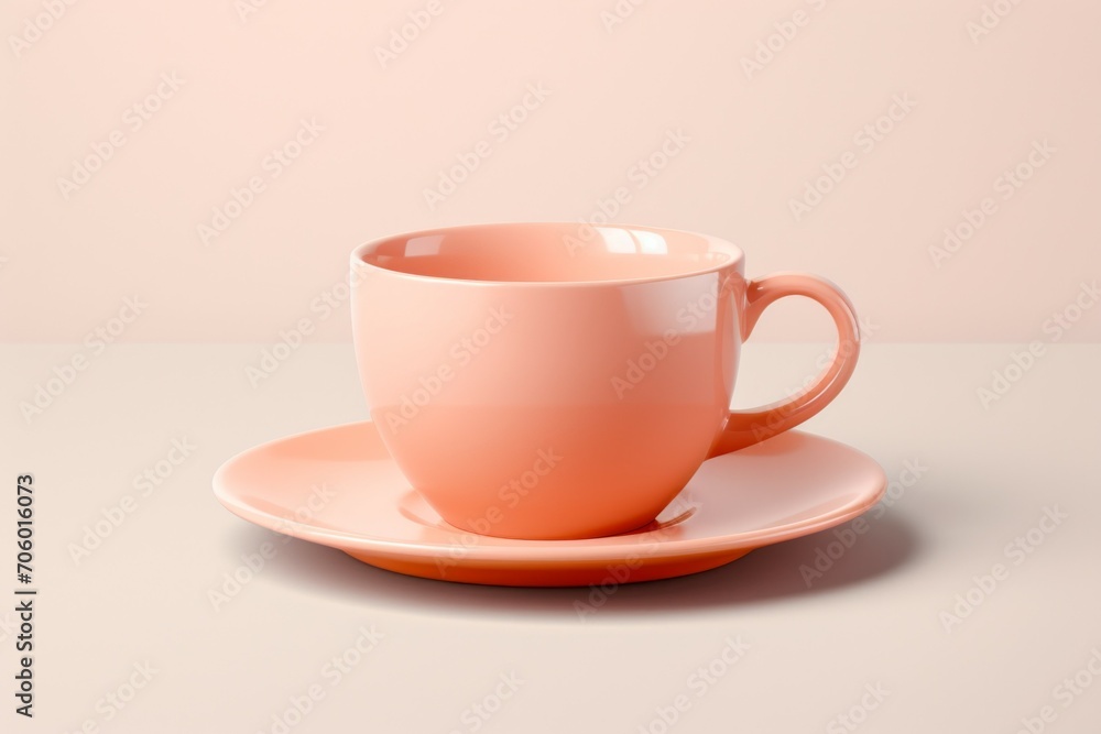 Coffee mug mockup in trendy color. Background with selective focus and copy space Coffee mug mockup in trendy color. Background with selective focus and copy space