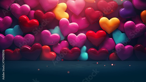 Valentine's Day, hearts, Valentine's Day background, wedding background, blank copy space