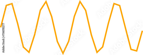 An abstract transparent scribble wave shape line design element.