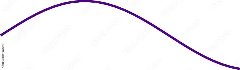 An abstract transparent curvy wave shape line design element. An abstract transparent curvy wave shape line design element.