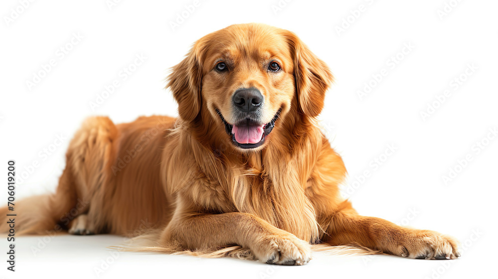 golden retriever isolated on white golden retriever isolated on white