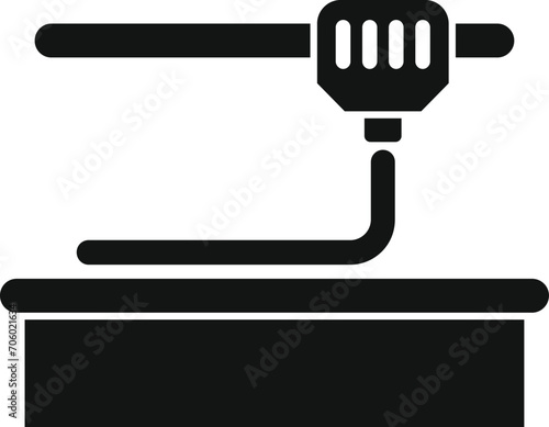 Fast bioprinting icon simple vector. Organ medical. Science engineering