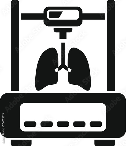 Organ printer bioprinting icon simple vector. Organ monitor. Cellular future