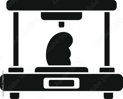 Organ science surgery icon simple vector. Computer future. Inkjet monitor