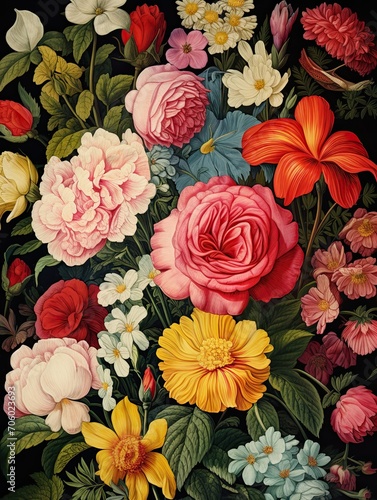 Vintage Floral Botanical Prints - Exquisite Collection of Earthy Vintage Paintings and Prints