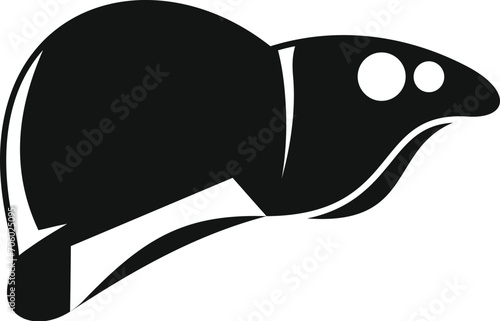 Liver transplant icon simple vector. Surgery medical science. Bioprinting cellular