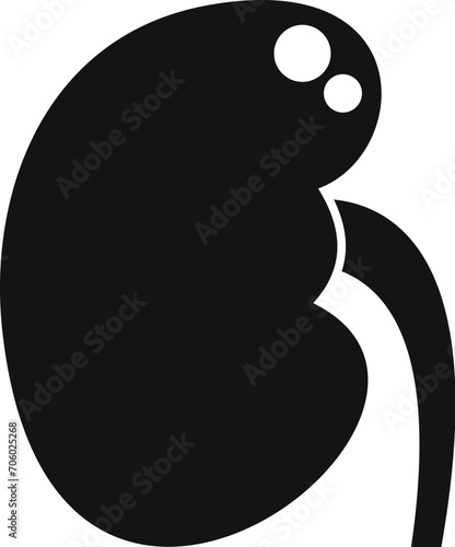 Human organ icon simple vector. Science transplant. Cell bioprinting