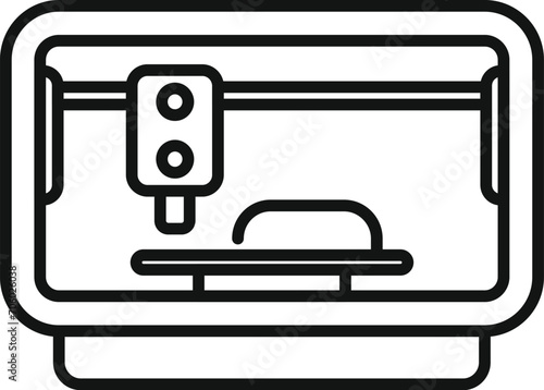 Bio cell future icon outline vector. Structure surgery. Medical health
