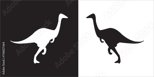 Illustration vector graphics of dinosaur icon