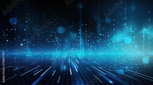 Wallpaper Mural futuristic big data information technology. digital matrix background.Motion graphics, server, internet, high speed.future technology concept Torontodigital.ca