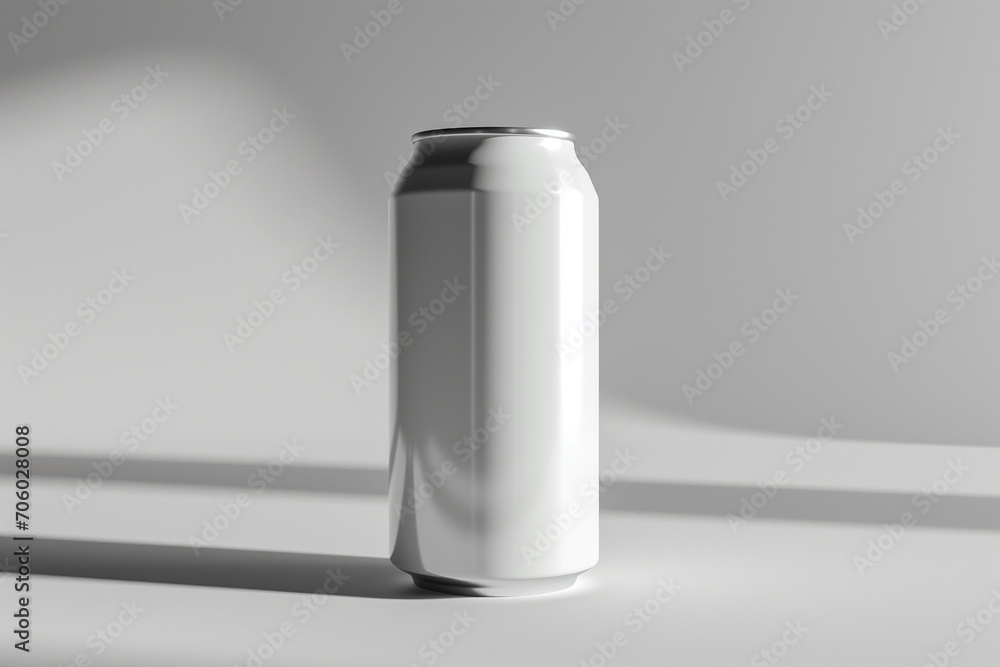 Energy drink soda can mockup template isolated on grey background Energy drink soda can mockup template isolated on grey background