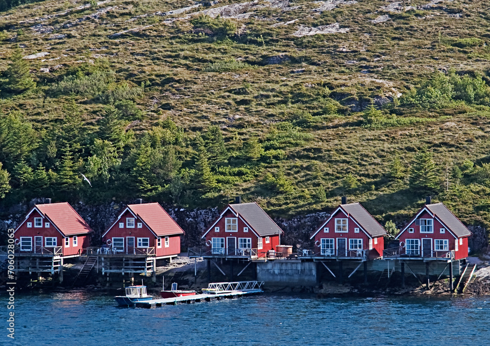 small houses for angler in Bessaker, Norway