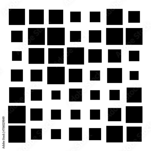 set of black and white rectangles