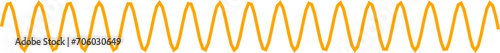 An abstract transparent curvy sine wave shape line design element.