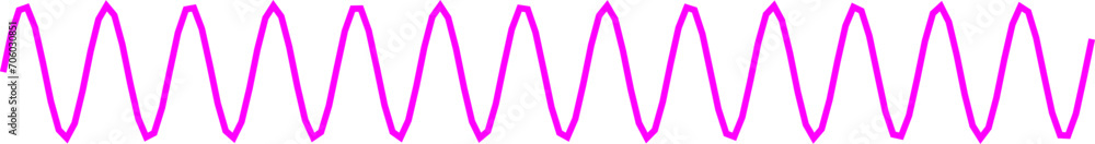 An abstract transparent curvy sine wave shape line design element. An abstract transparent curvy sine wave shape line design element.