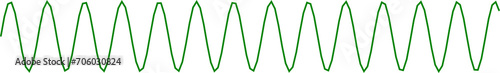 An abstract transparent curvy sine wave shape line design element. photo