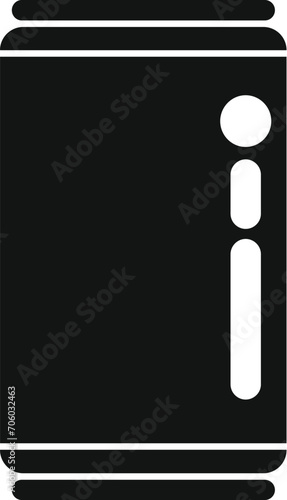 Tin can drink icon simple vector. Vending machine. Java cooling