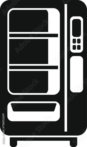 Juice drinking machine icon simple vector. Transported supply. Cooling candy