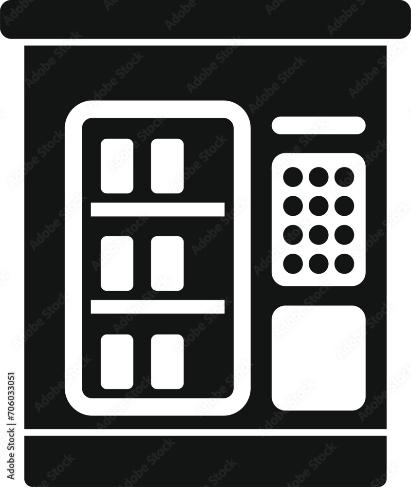 Sell juice bottle icon simple vector. Vending machine. Business sell snack Sell juice bottle icon simple vector. Vending machine. Business sell snack