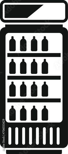 Modern vending machine icon simple vector. Drinking juice. Snack food