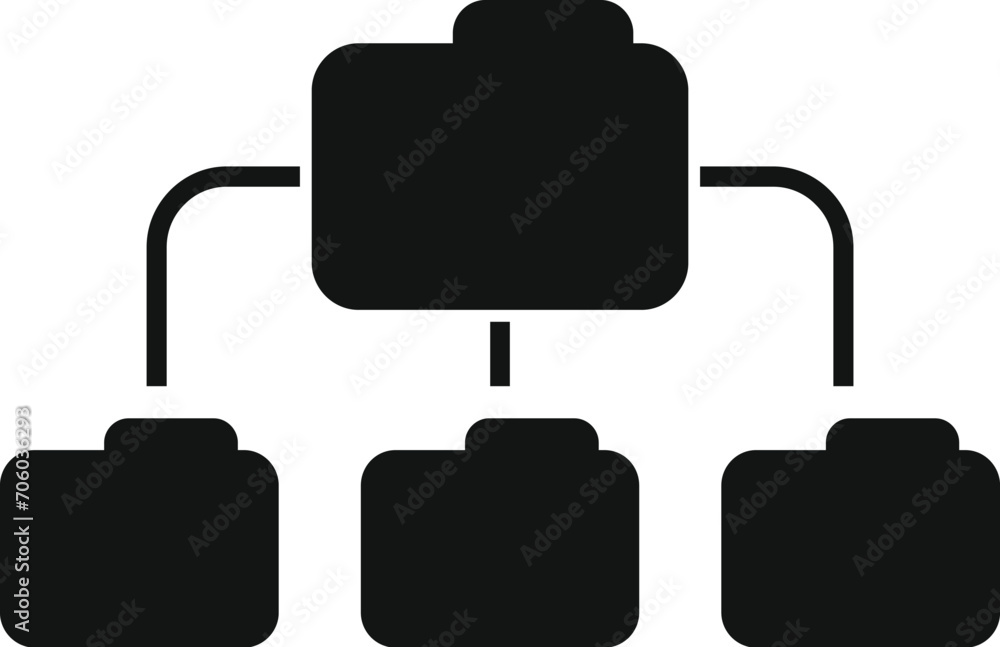 Folder online group icon simple vector. Dark provision. Information tech Folder online group icon simple vector. Dark provision. Information tech