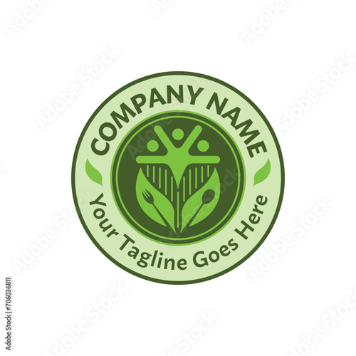 Natural catering logo.  Simple, modern, unique.