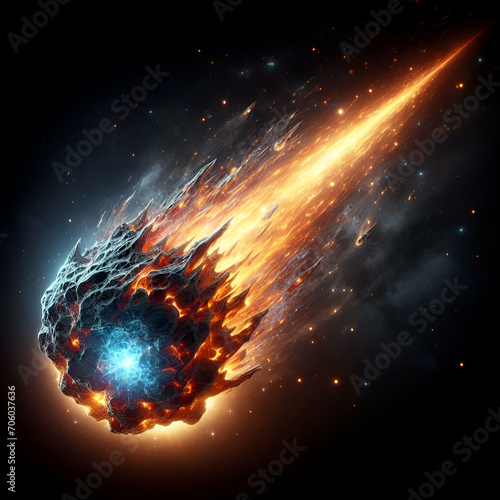  flaming meteorite