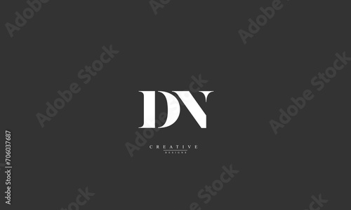 Alphabet letters Initials Monogram logo DN ND D N photo