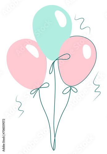 Balony ilustracja