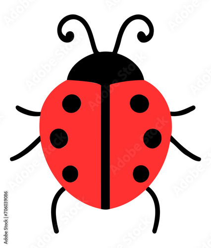 Biedronka ilustracja