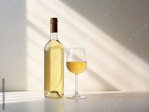 photo blank label, wine bottle beverage packaging and branding