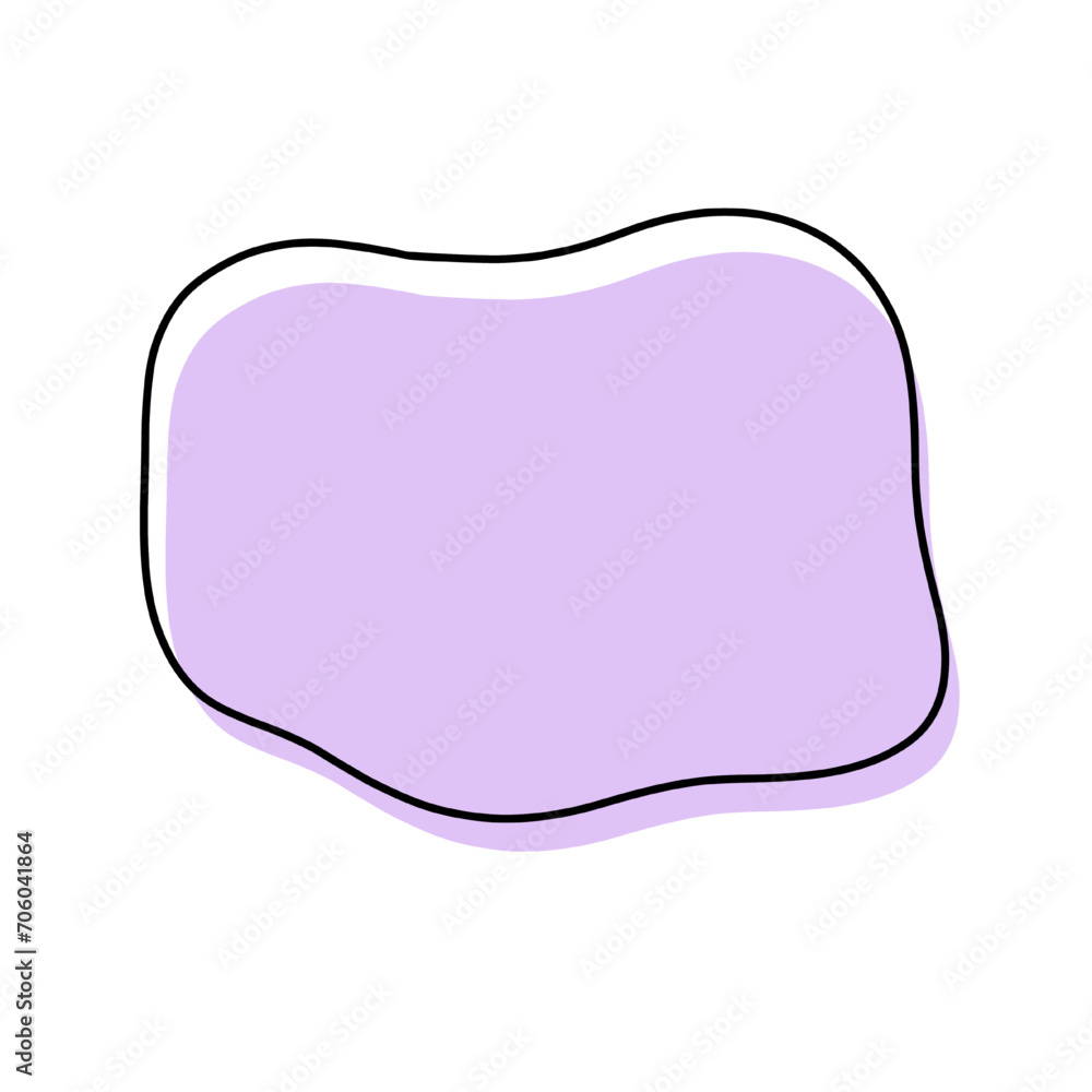 purple abstract shape pattern with black line vector illustration isolated on white and transparent background for decoration and text. trendy bubble design with black frame. purple pastel color purple abstract shape pattern with black line vector illustration isolated on white and transparent background for decoration and text. trendy bubble design with black frame. purple pastel color