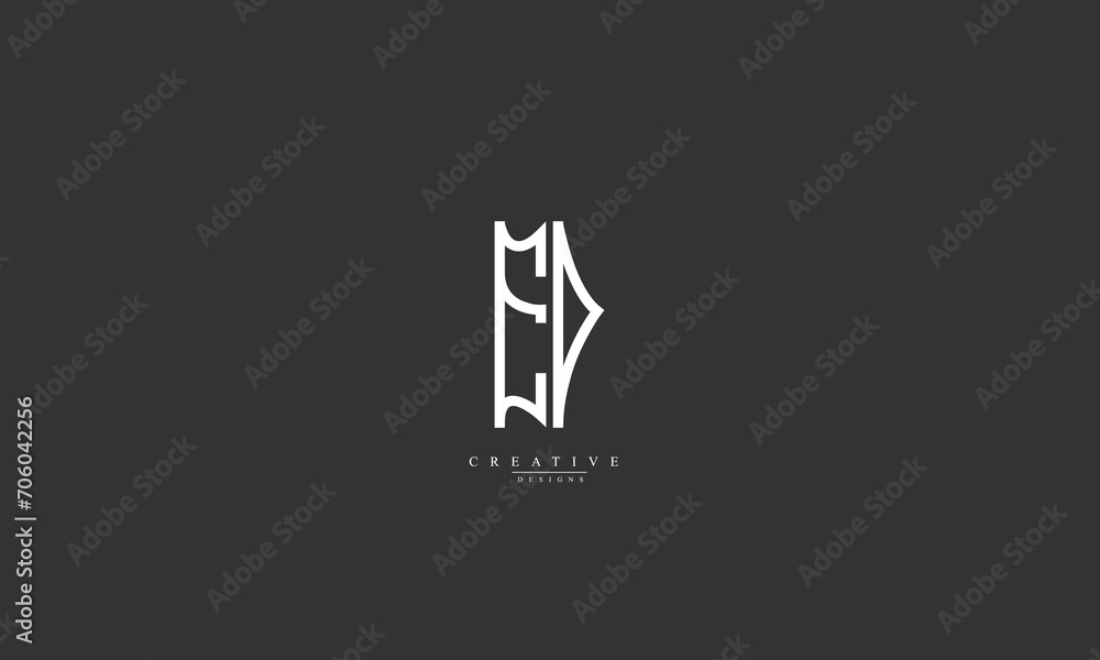Alphabet letters Initials Monogram logo ED DE E D Alphabet letters Initials Monogram logo ED DE E D