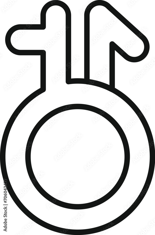 Pride equality support icon outline vector. Gender identity. Hetero surgery Pride equality support icon outline vector. Gender identity. Hetero surgery