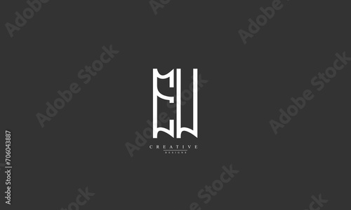 Alphabet letters Initials Monogram logo EU UE E U