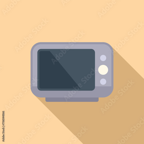 Taxi taximeter icon flat vector. Driver meter ride. Travel speed